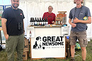 Great Newsome - a popular stall over the weekend and 10p from every bottle of Tyto Alba was donated too the Obs.