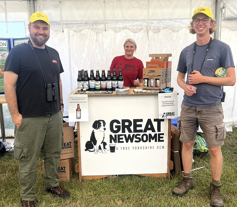 Great Newsome - a popular stall over the weekend and 10p from every bottle of Tyto Alba was donated too the Obs.